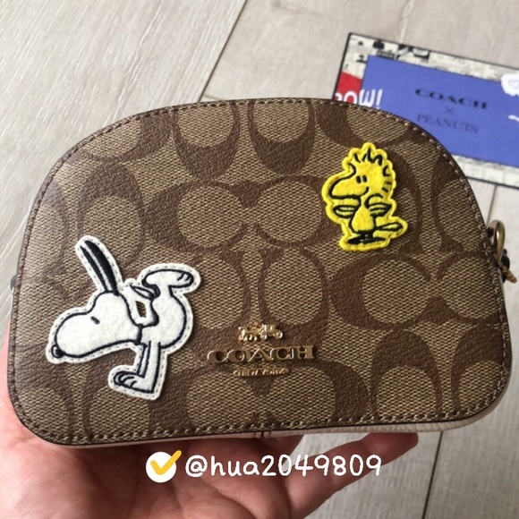 Coach X Peanuts Mini Satchel With Varsity Patches - Picture 6 of 13